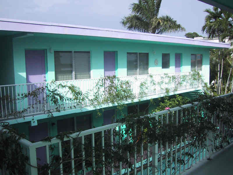 The blue dolphin hotel view from room 204 house