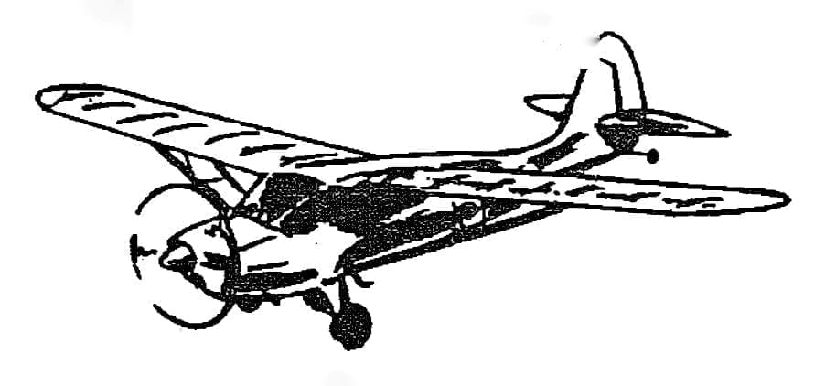 Aeronca 7 AC plane drawing