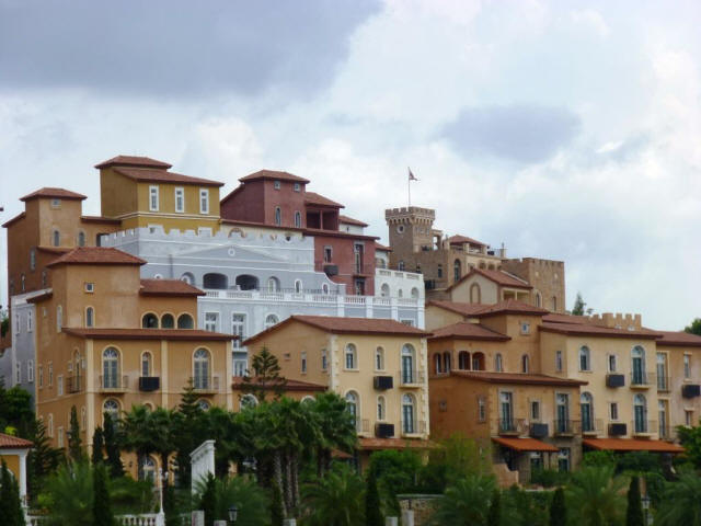 Town with old italian style houses