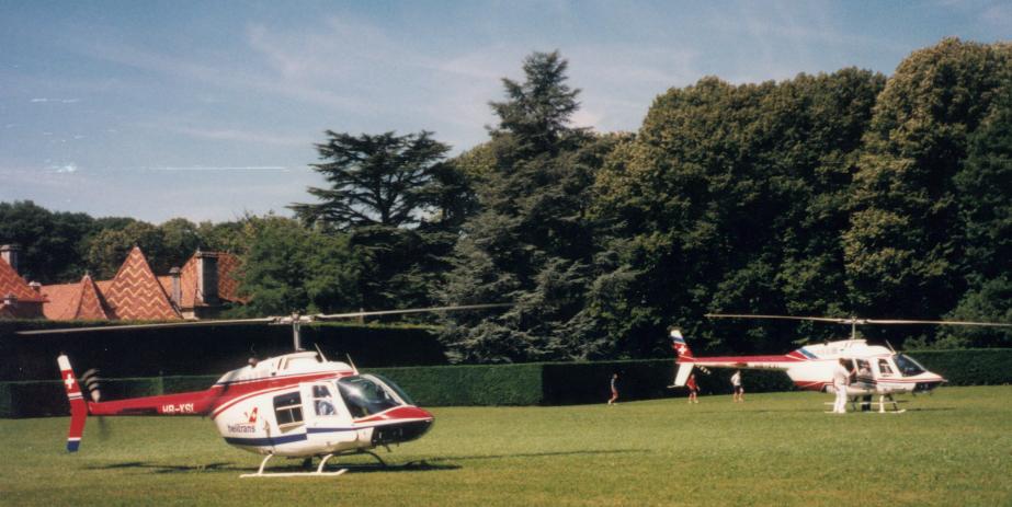 HB-XSL castle training B206 helicopter