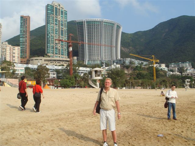 Hong Kong Stefan standing at beach