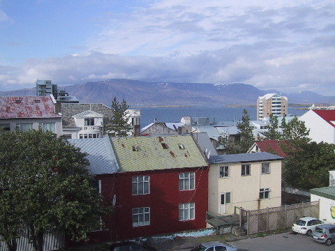 Iceland Hotel view town