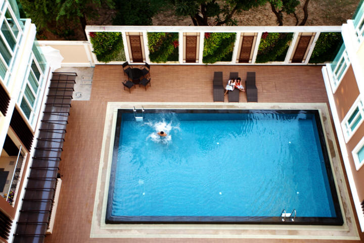 House Chiang Mai view from top onto pool