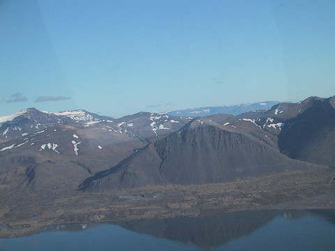 Iceland mountains with a bit of snow