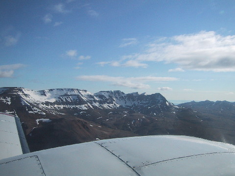 Iceland mountains with snow