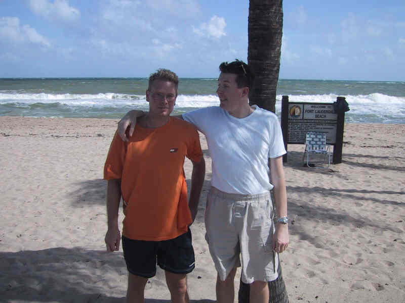 Beat and Stefan at beach Fort lauderdale