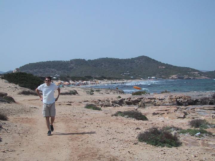 LEIB Ibiza Spain Beach Es Cavallet Beat next to dune