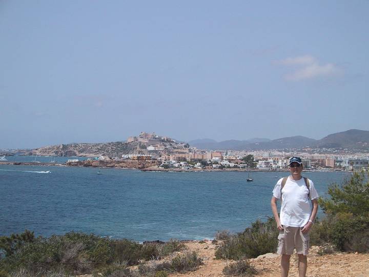LEIB Ibiza Spain Beat in front of Bay of Talamanca
