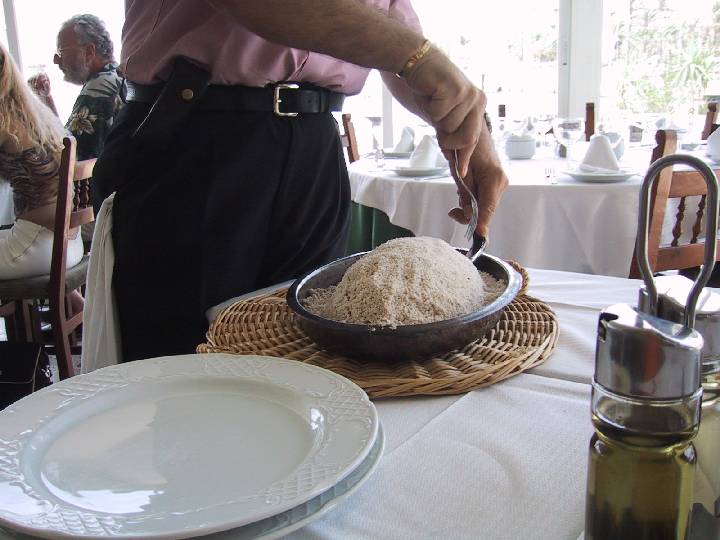 Restaurant Ibiza Spain rice on plate