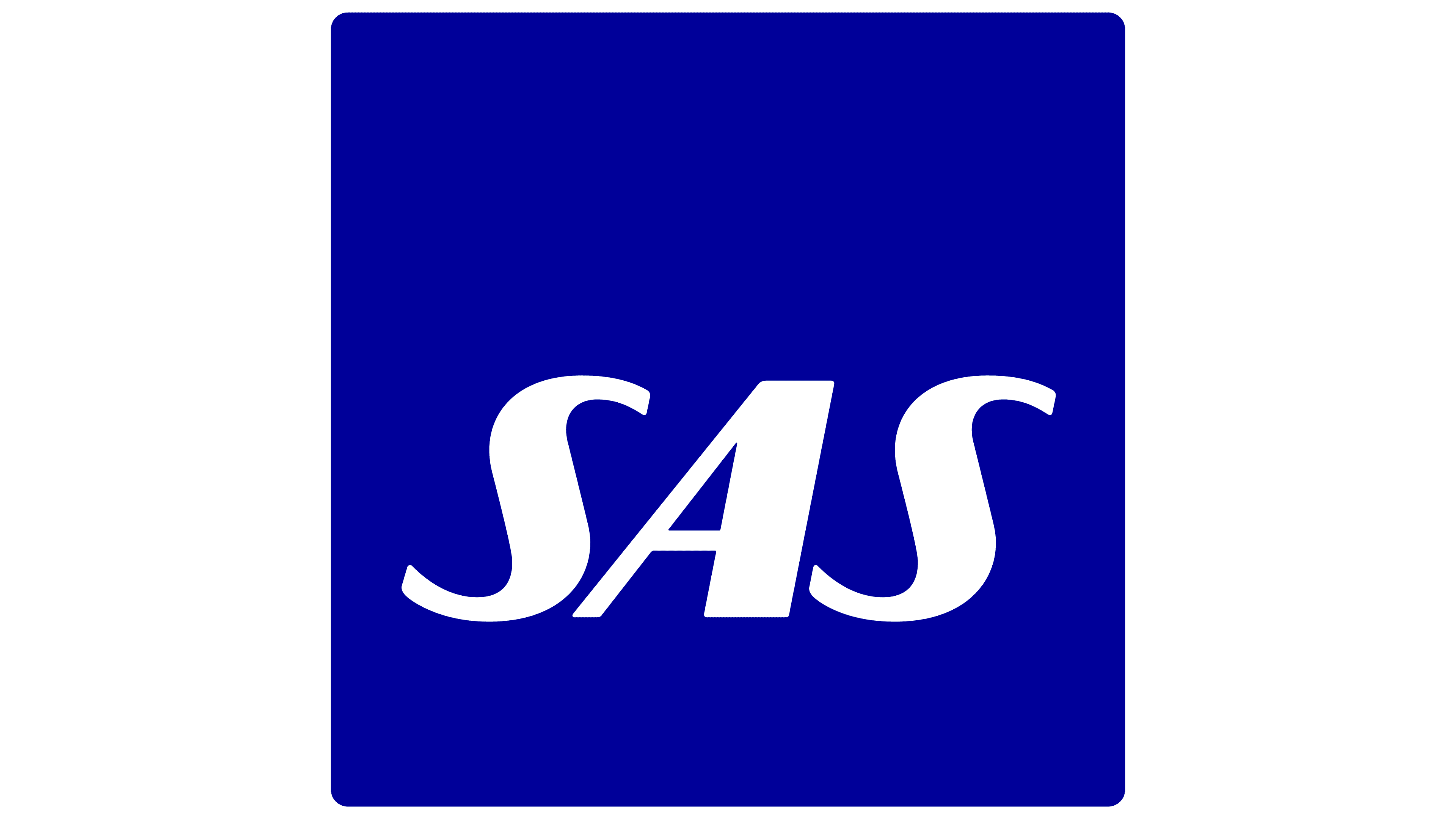 SAS Logo Blue Background