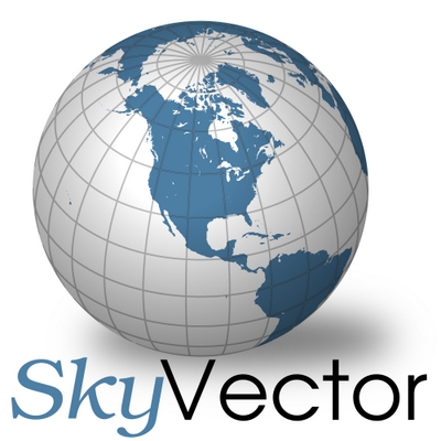 SkyVector Logo (globe) with name