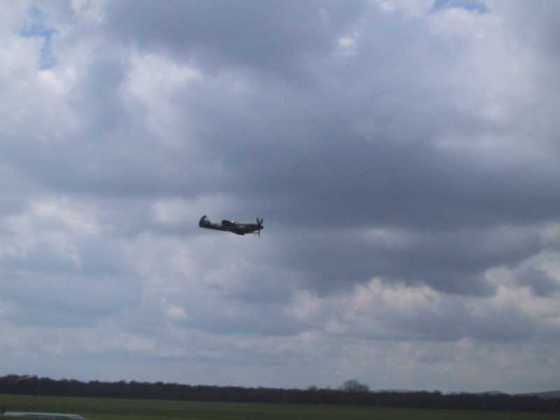 Chalon sur Saône Spitfire flyby