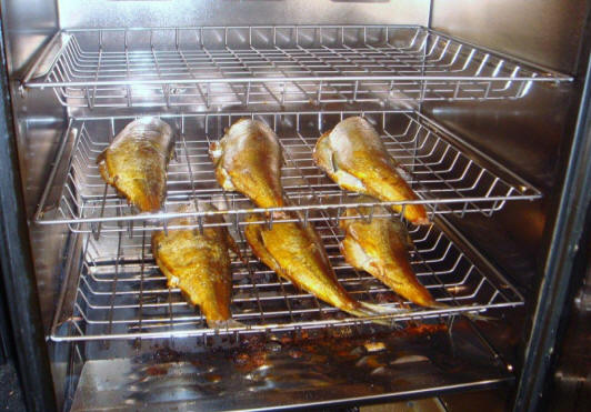 Stocka fish getting smoked