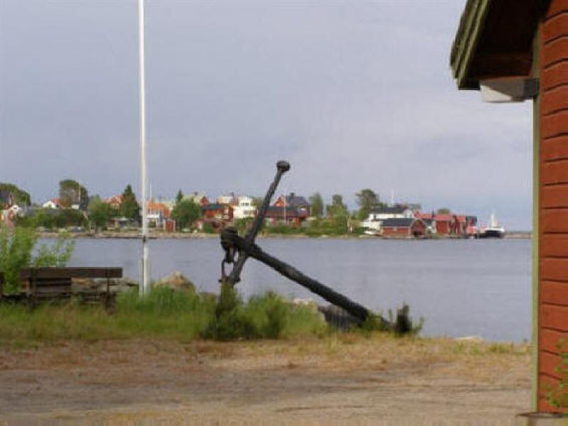 Stocka habor with anchor