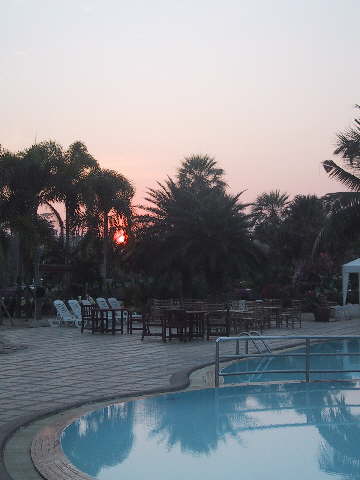 Thailand VTSP sunset at pool